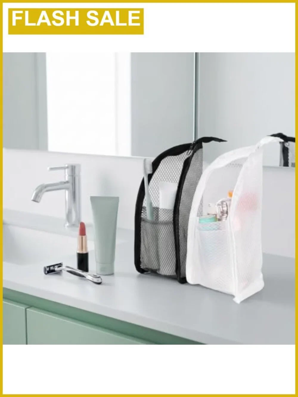 Standing Toiletry Bag 2 Pcs Upright Travel Makeup Bag EVA Water-Resistant